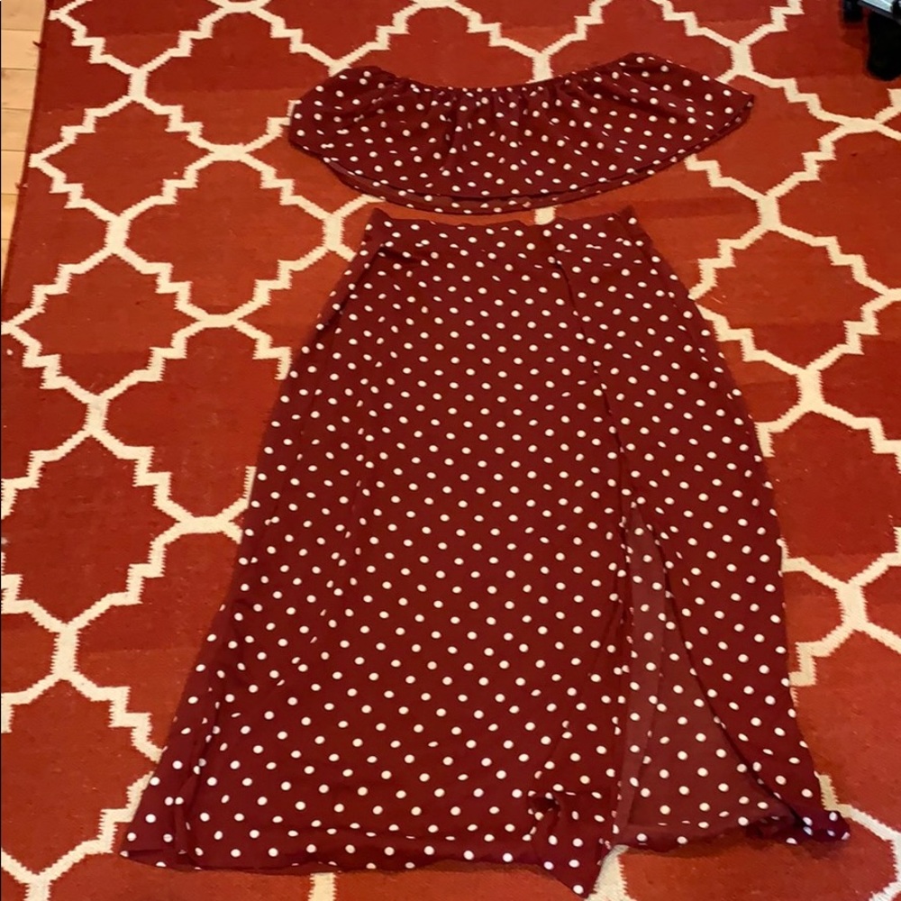 Shein Two Piece high slit Skirt and Top never worn